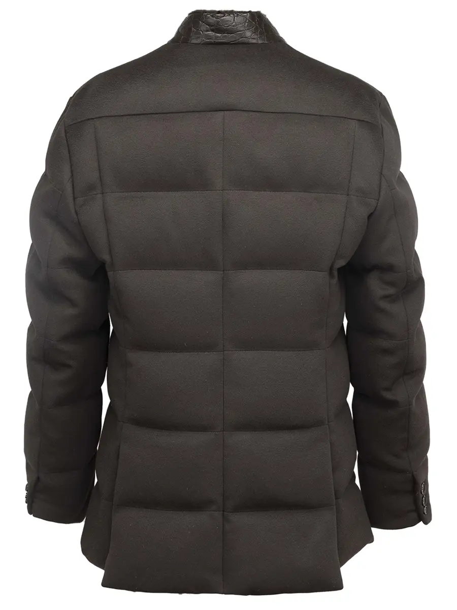 Пуховик комбинированный