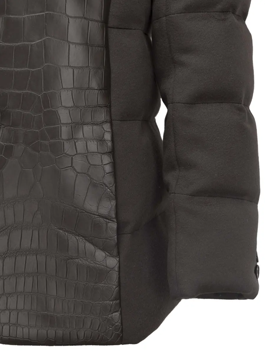 Пуховик комбинированный