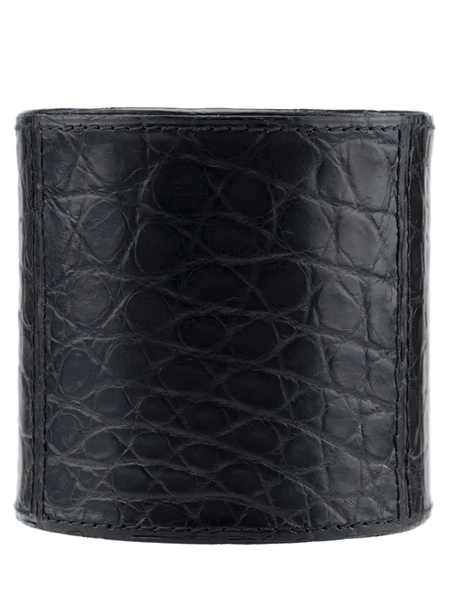 Подставка для визиток из кожи крокодила