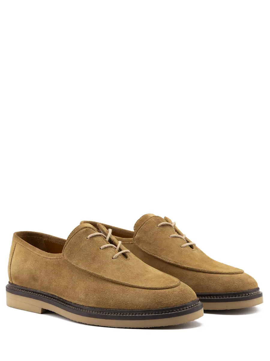 Лоферы замшевые