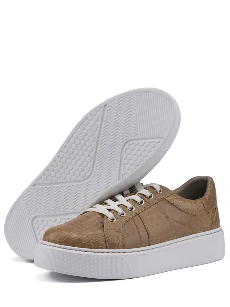 Кеды из кожи крокодила