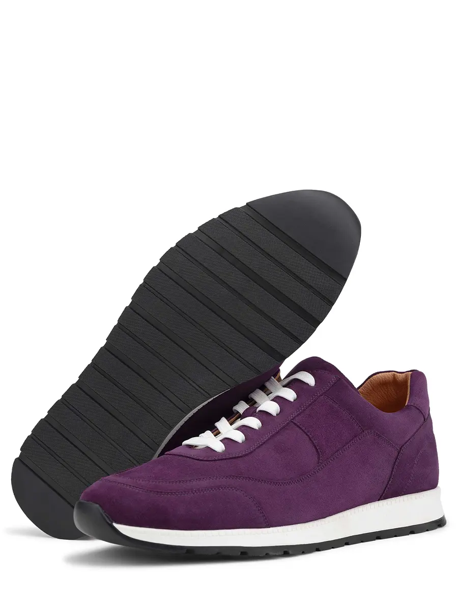 Кроссовки замшевые