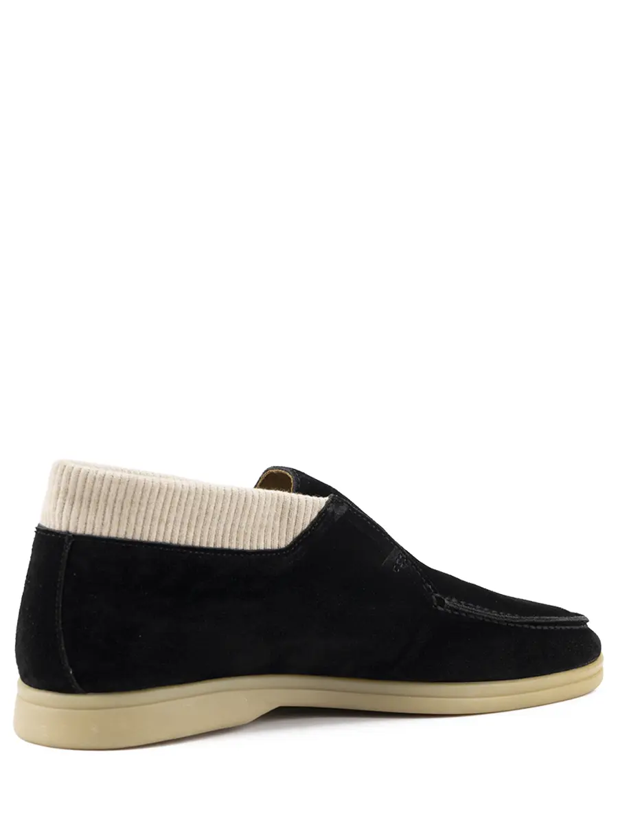 Лоферы замшевые