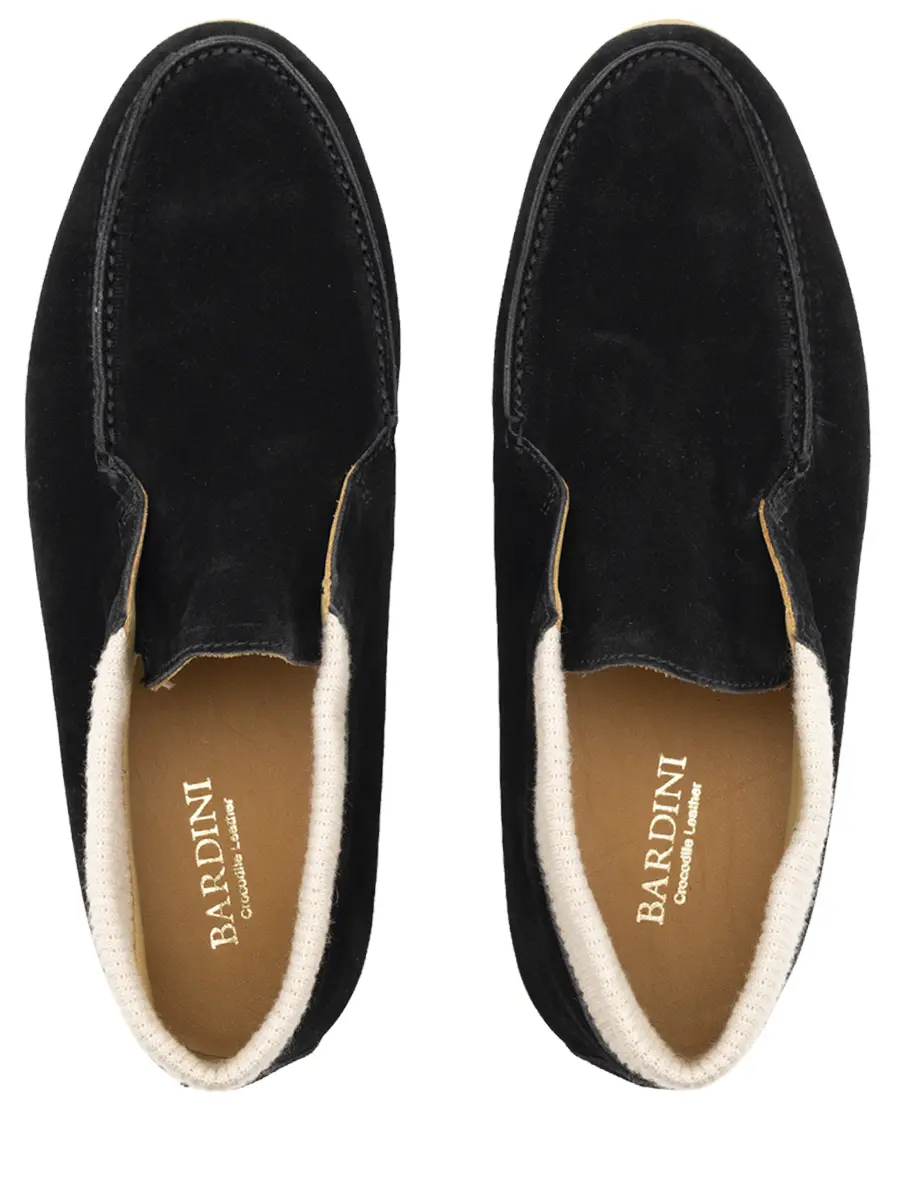 Лоферы замшевые