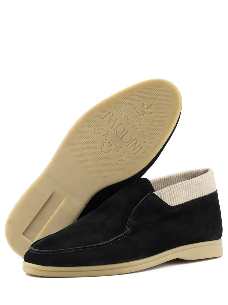 Лоферы замшевые