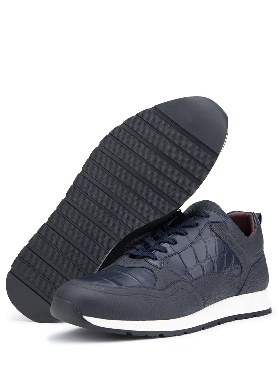 Кроссовки кожаные