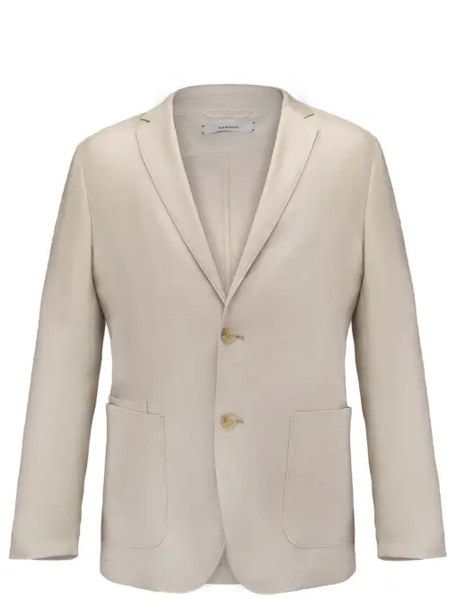 Пиджак изо льна и хлопка BARDINI