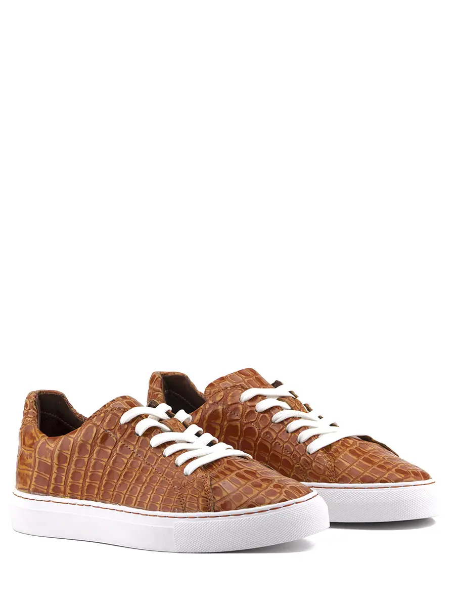 Кеды из кожи крокодила