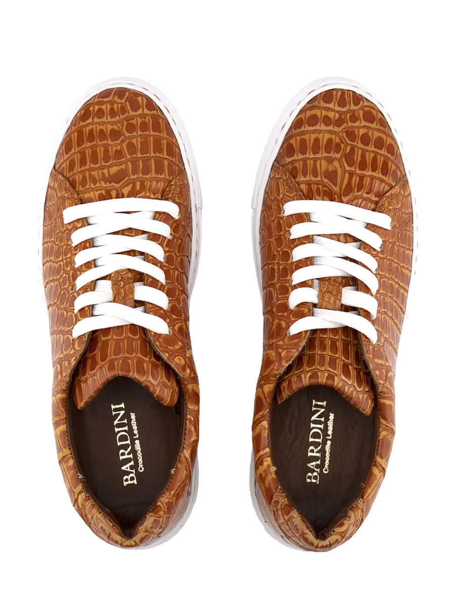 Кеды из кожи крокодила