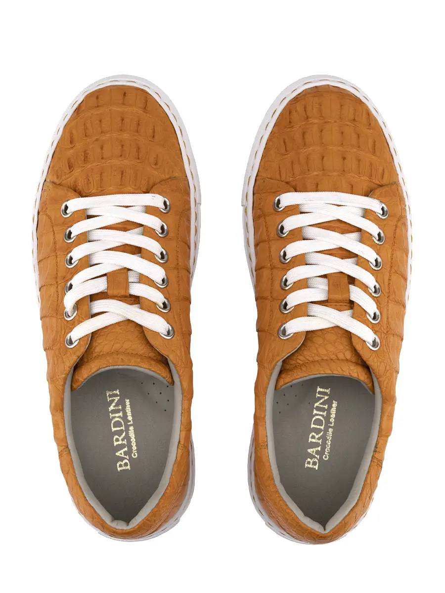 Кеды из кожи крокодила