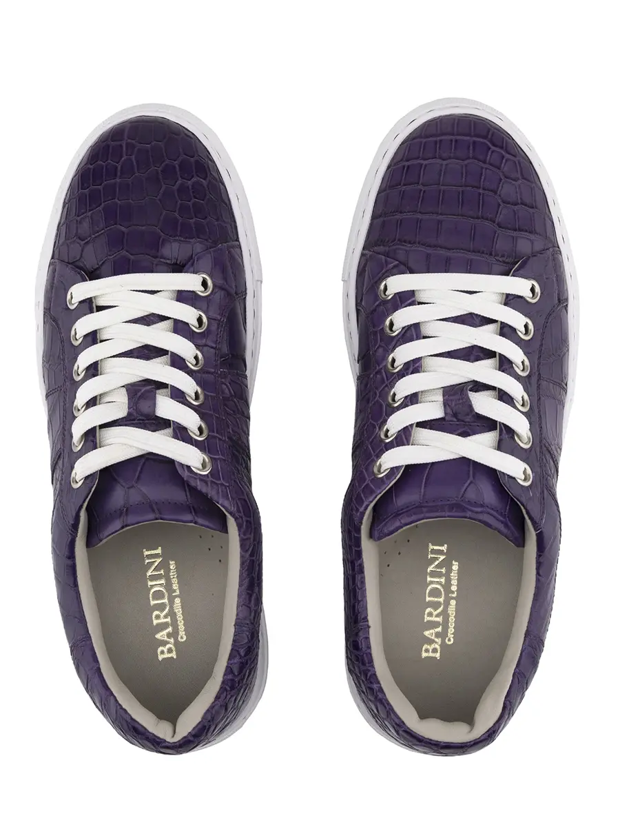 Кеды из кожи крокодила