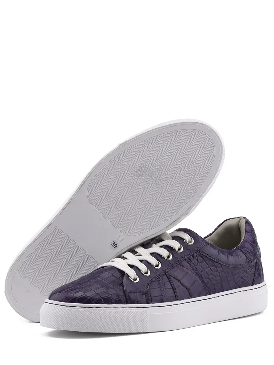 Кеды из кожи крокодила