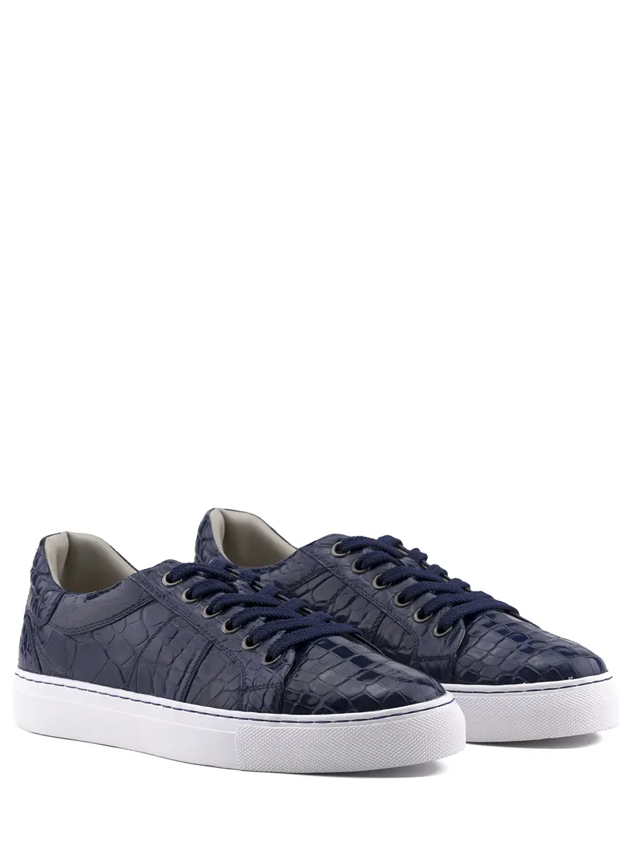 Кеды из кожи крокодила