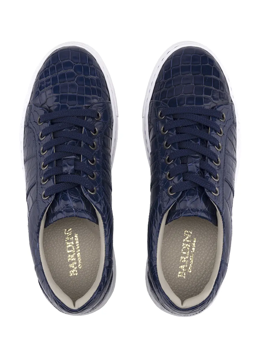 Кеды из кожи крокодила