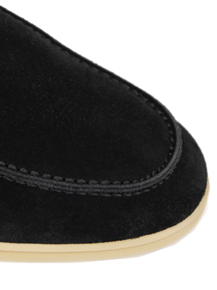 Лоферы замшевые