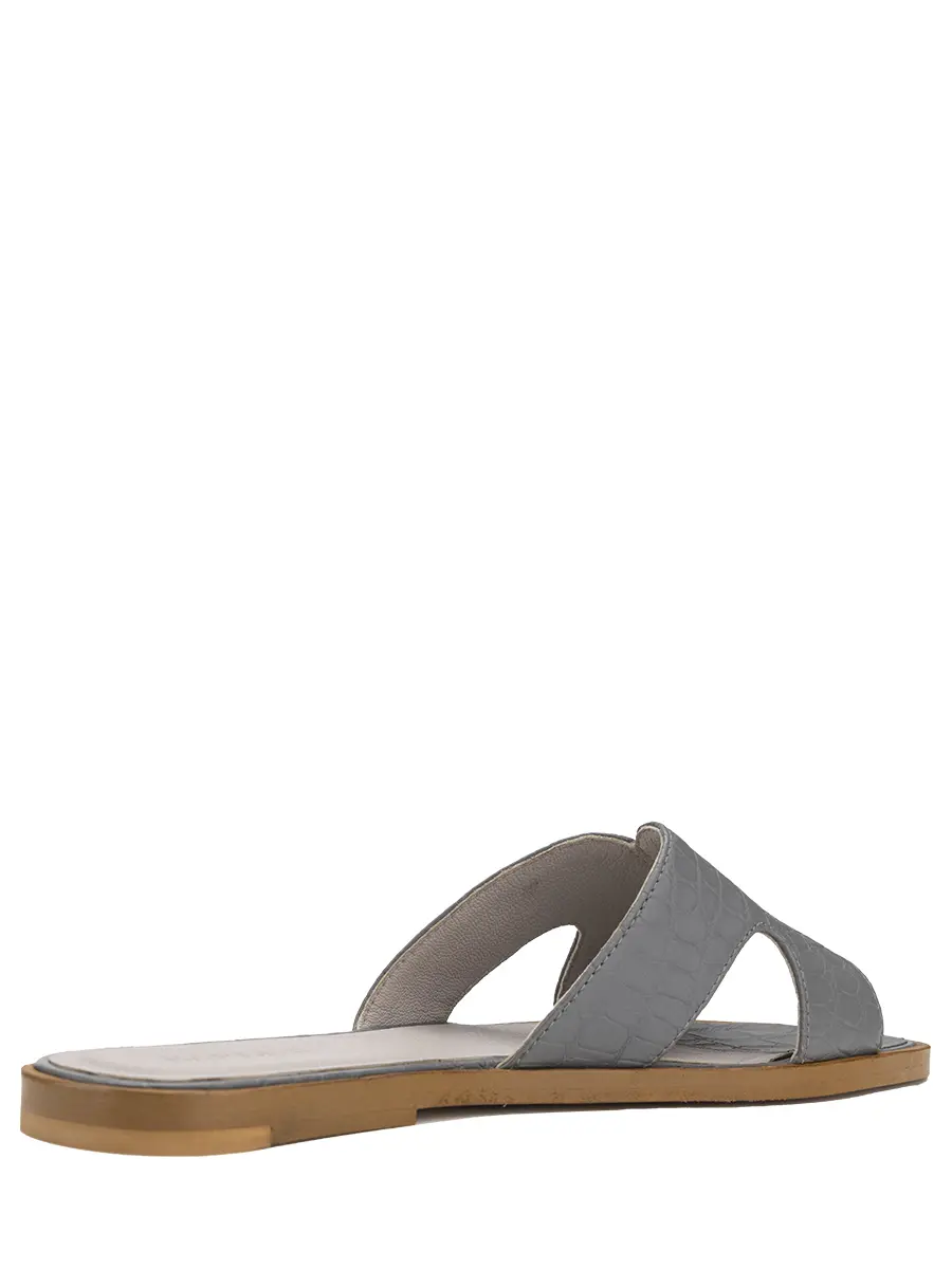 Шлепанцы из кожи крокодила