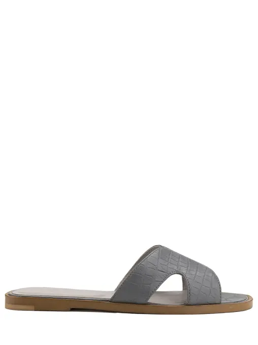 Шлепанцы из кожи крокодила BARDINI