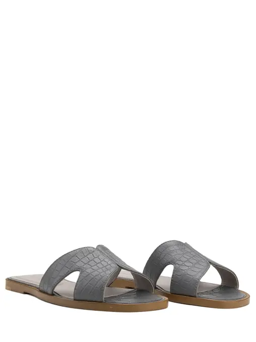 Шлепанцы из кожи крокодила BARDINI