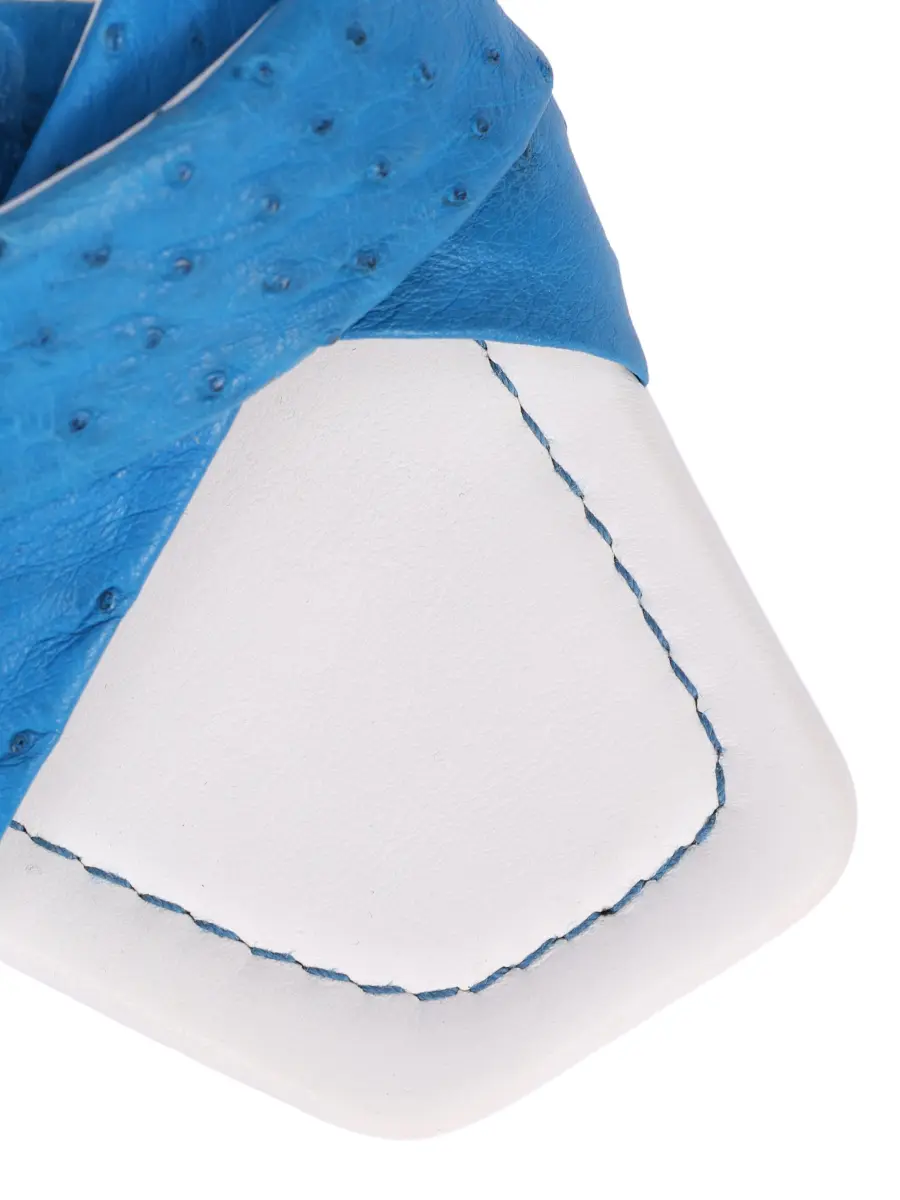 Шлепанцы из кожи страуса