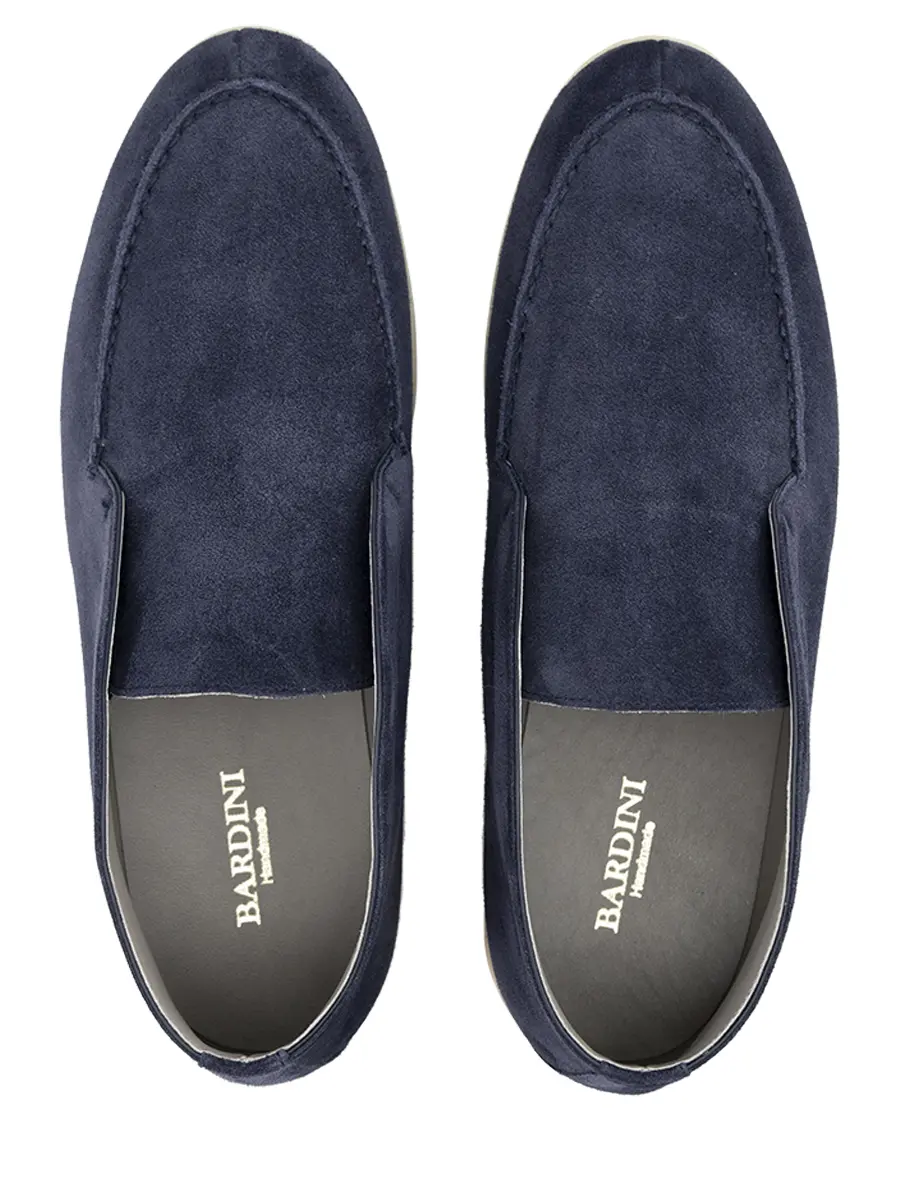 Лоферы замшевые