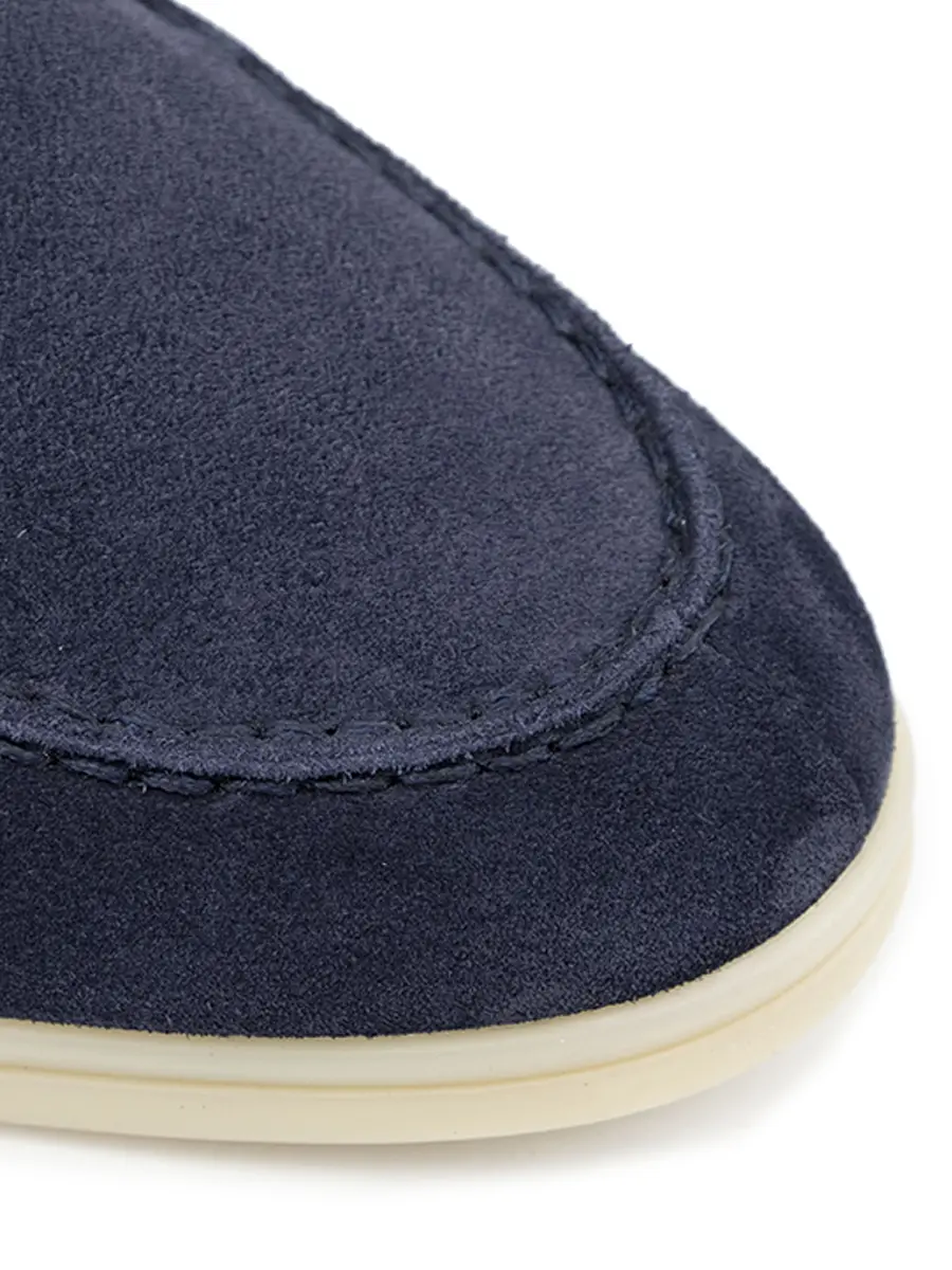 Лоферы замшевые