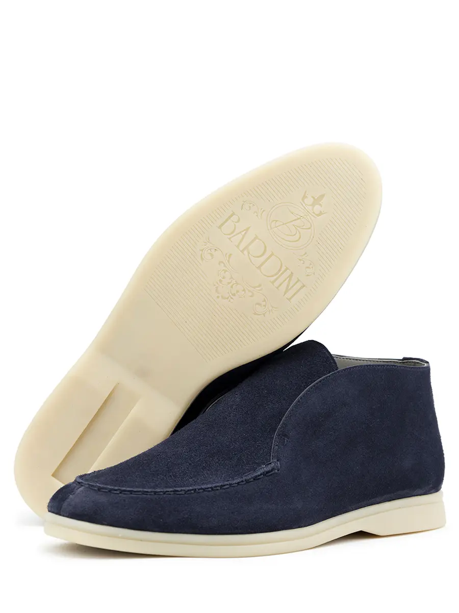 Лоферы замшевые