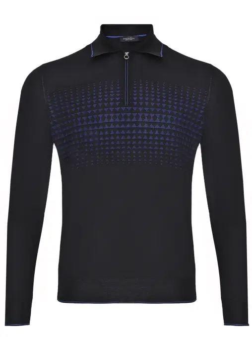 Поло из шерсти и шелка STEFANO RICCI