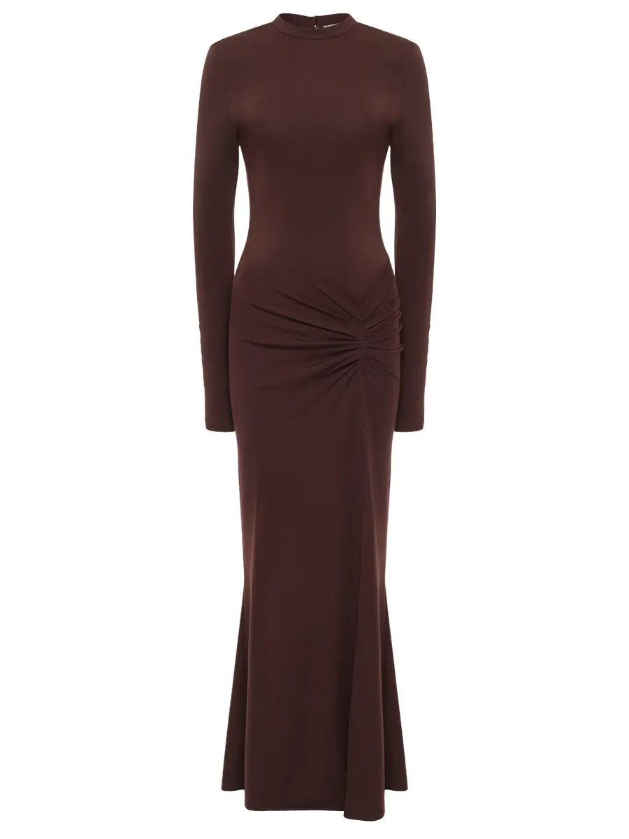 Платье однотонное