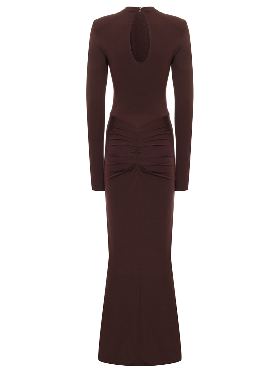 Платье однотонное