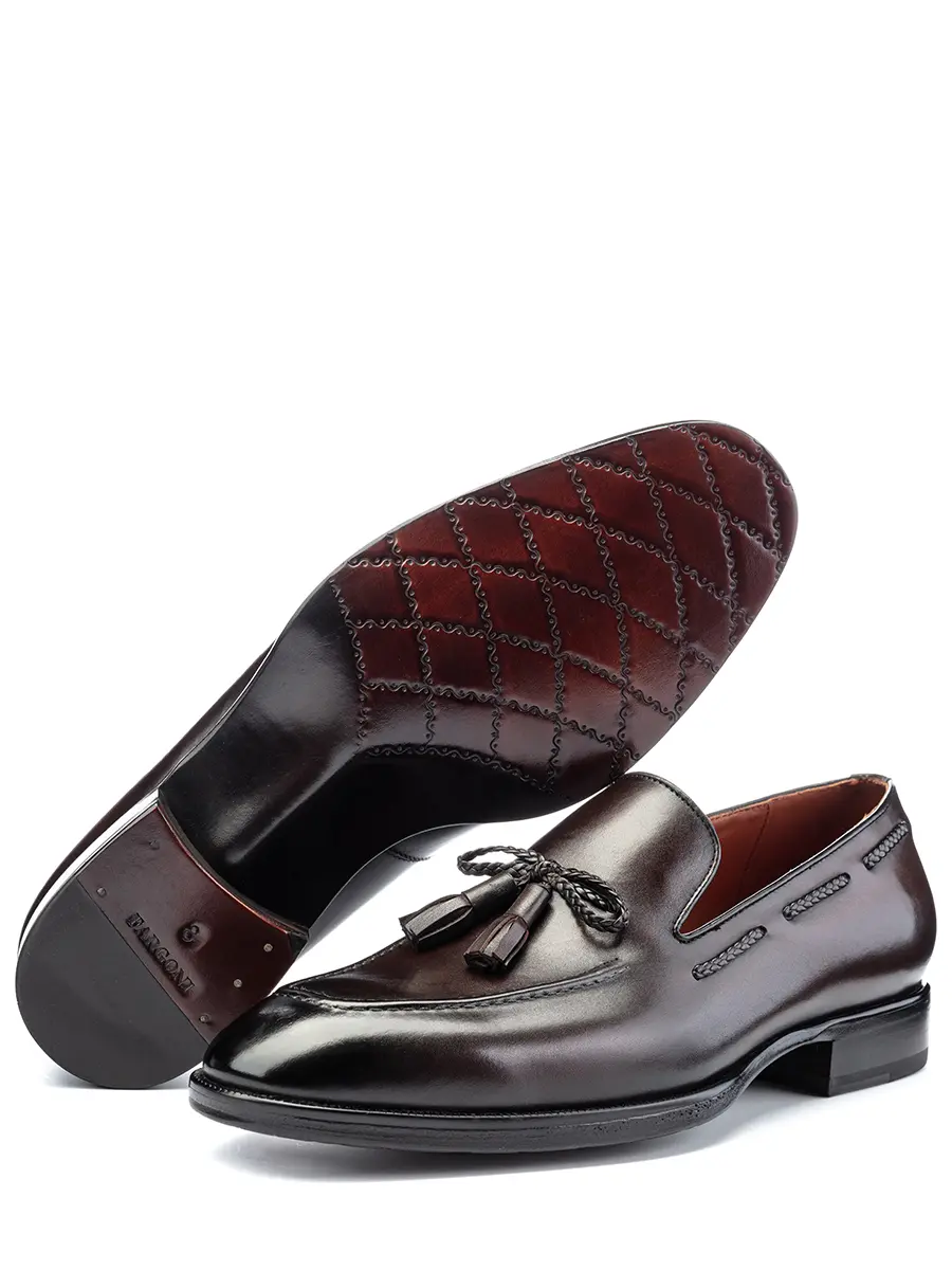 Лоферы кожаные