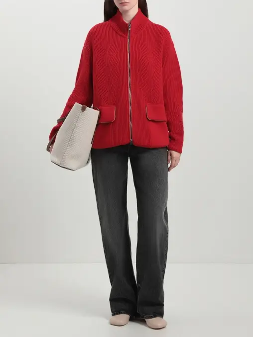 Кардиган из шерсти и кашемира FREE AGE