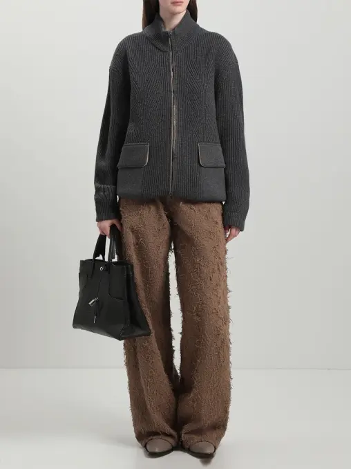 Кардиган из шерсти и кашемира FREE AGE