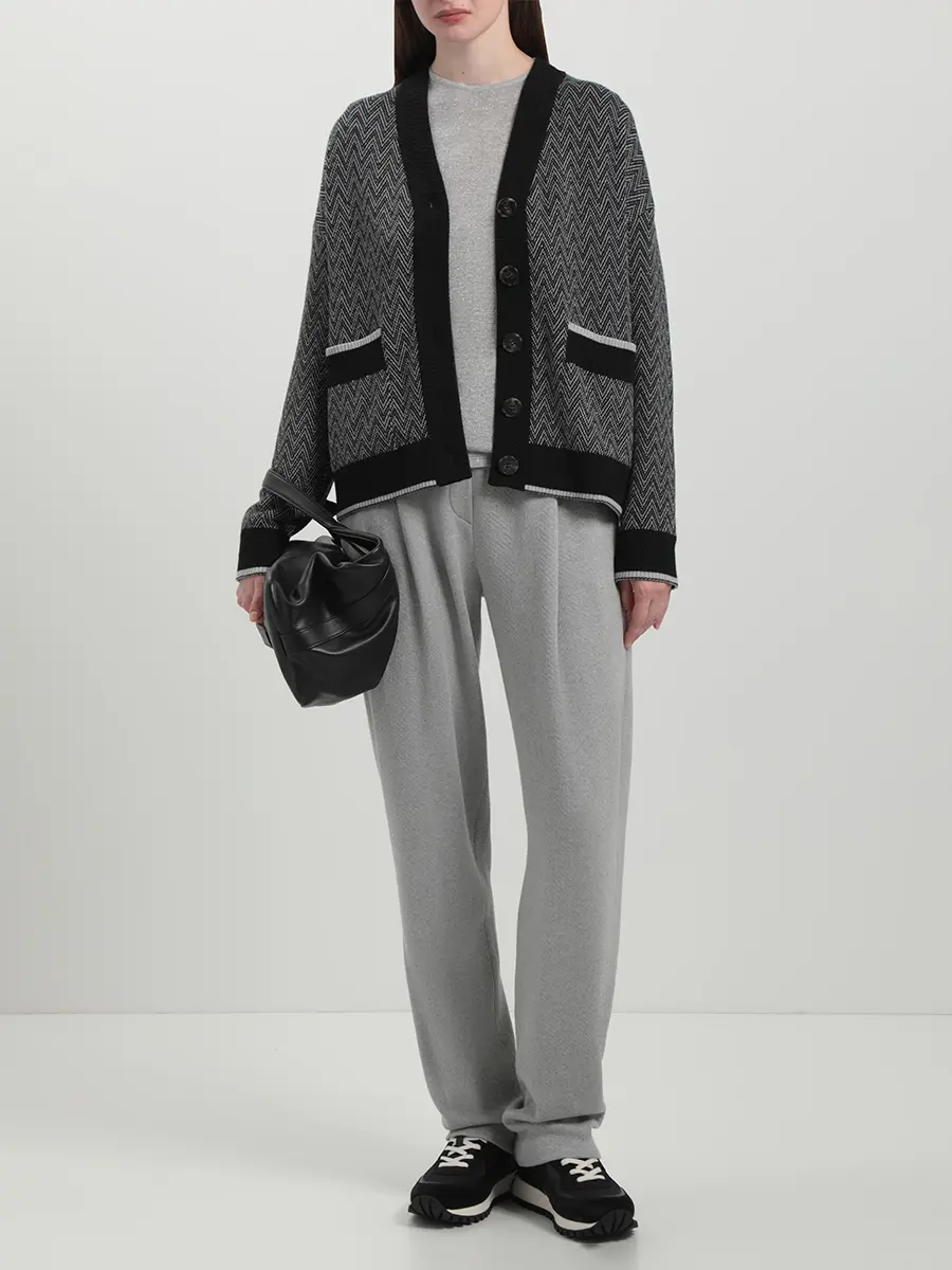 Брюки из шелка и кашемира