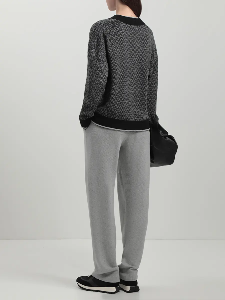 Брюки из шелка и кашемира