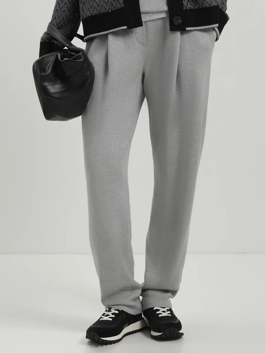 Брюки из шелка и кашемира