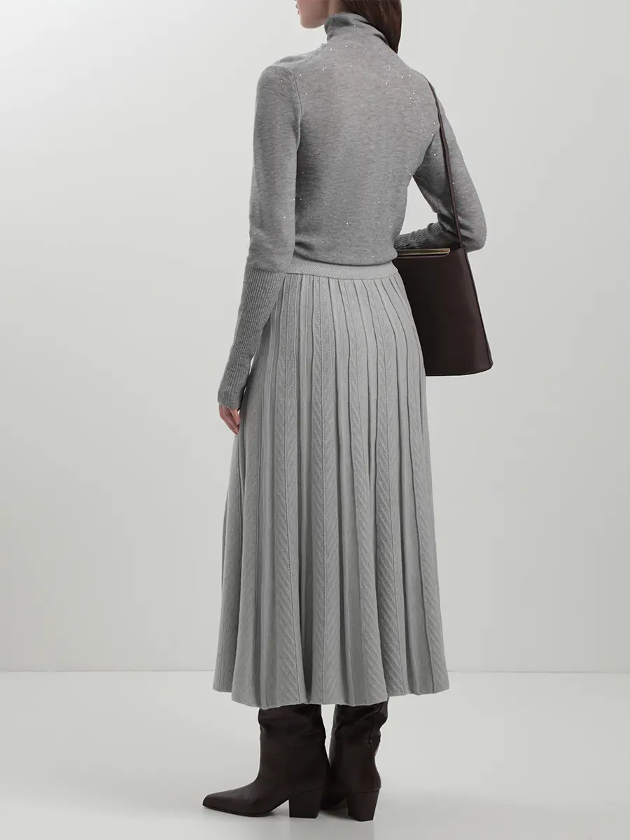 Юбка из шелка и кашемира