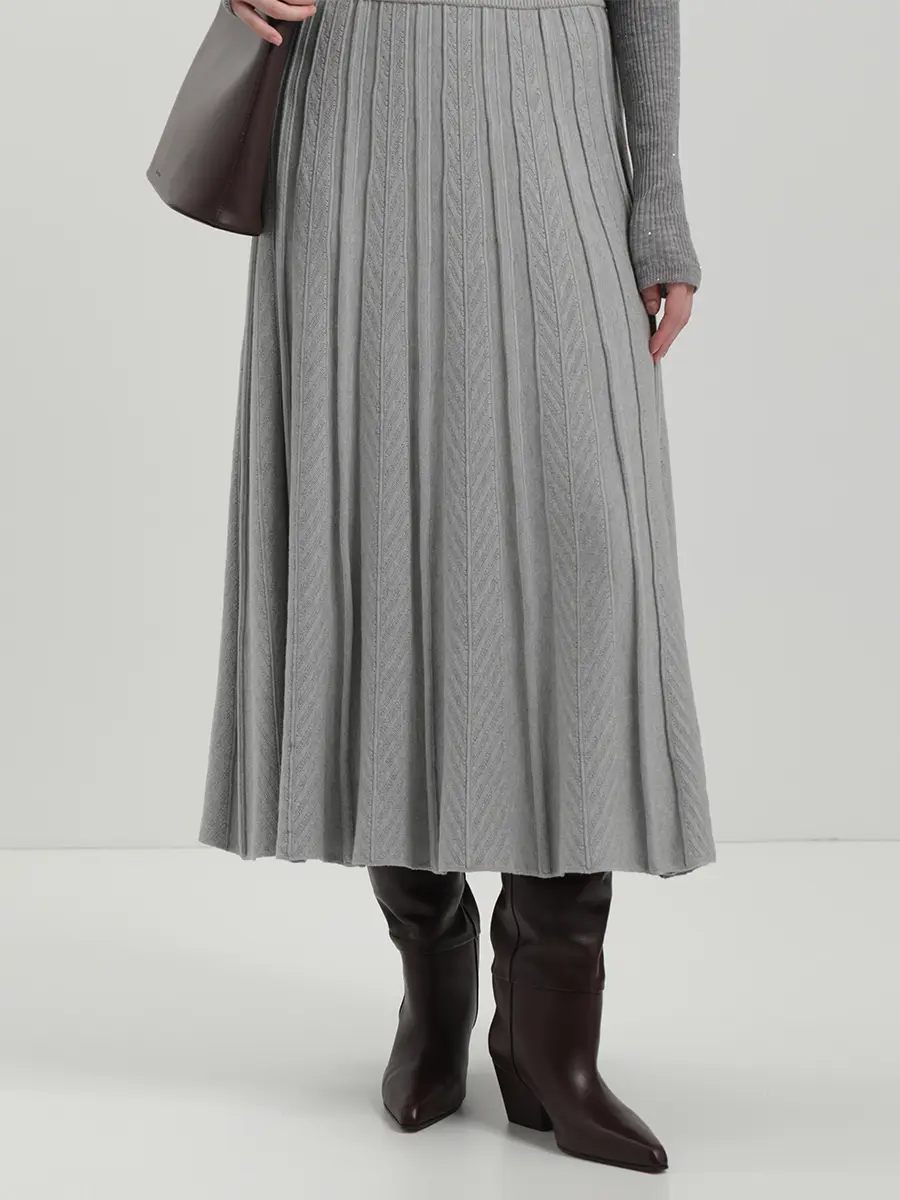 Юбка из шелка и кашемира