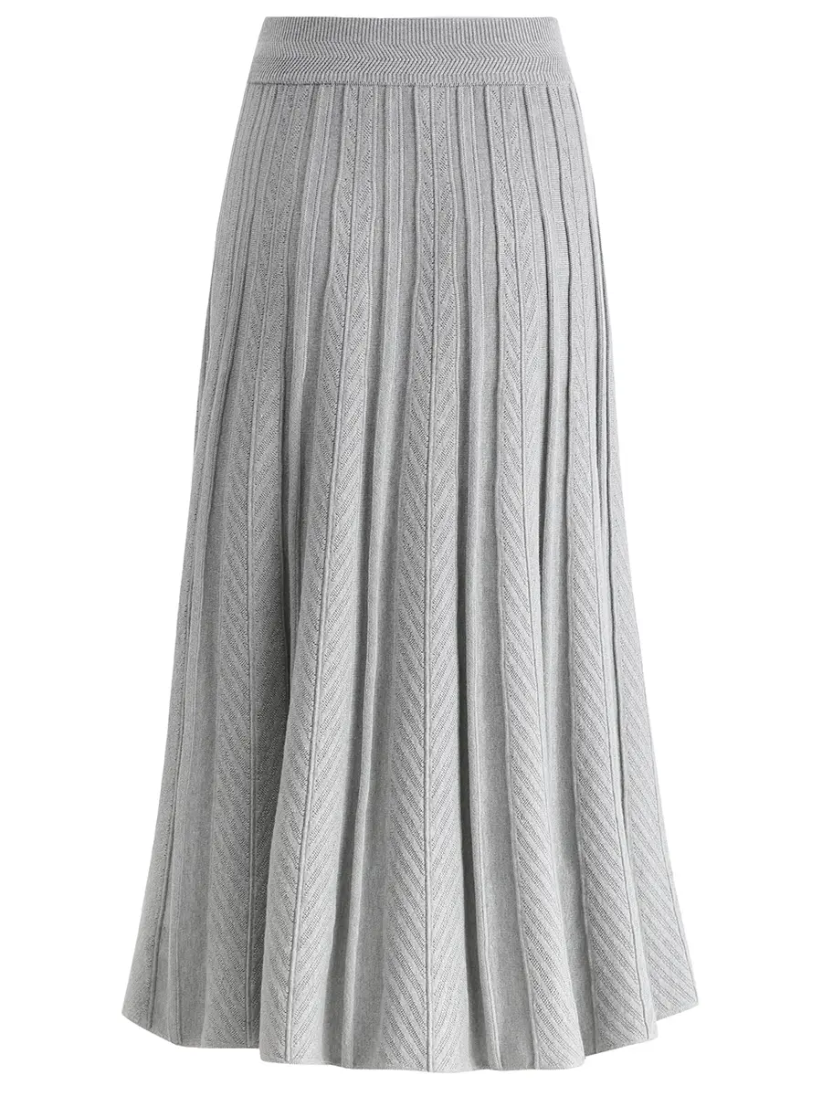 Юбка из шелка и кашемира