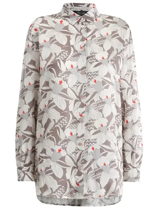 Блуза из хлопка и шелка FREE AGE