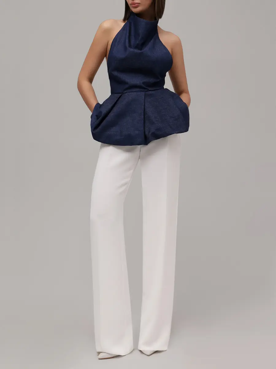 Топ Poly джинсовый