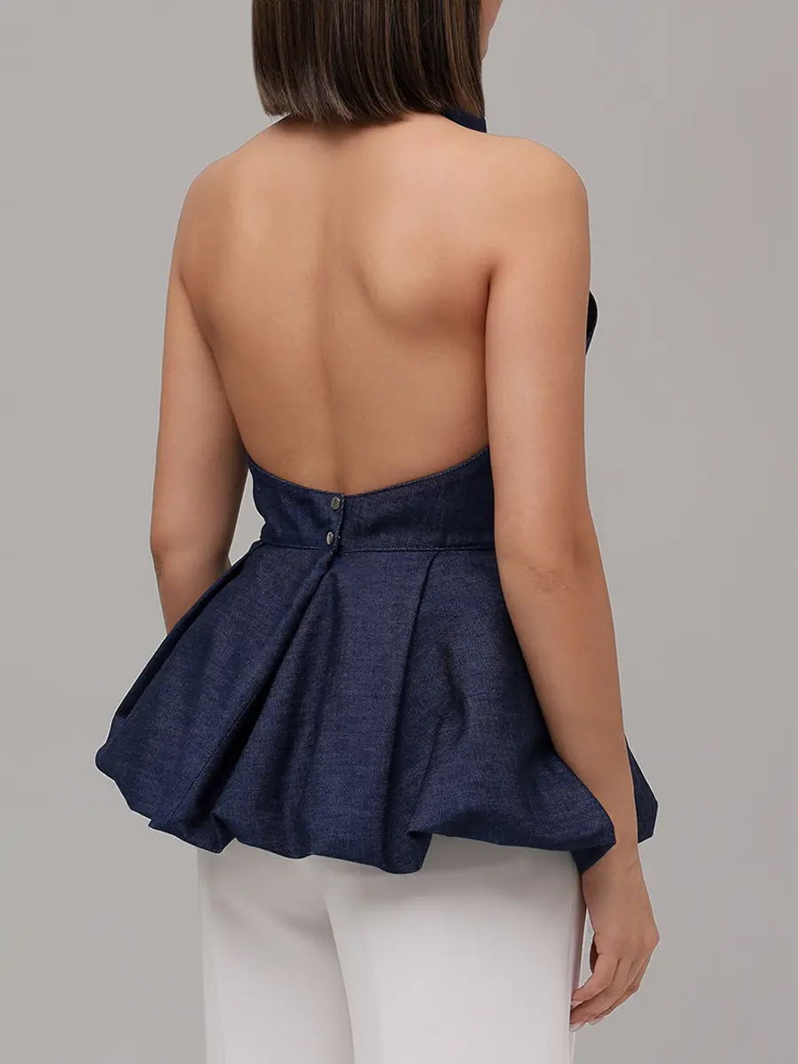 Топ Poly джинсовый