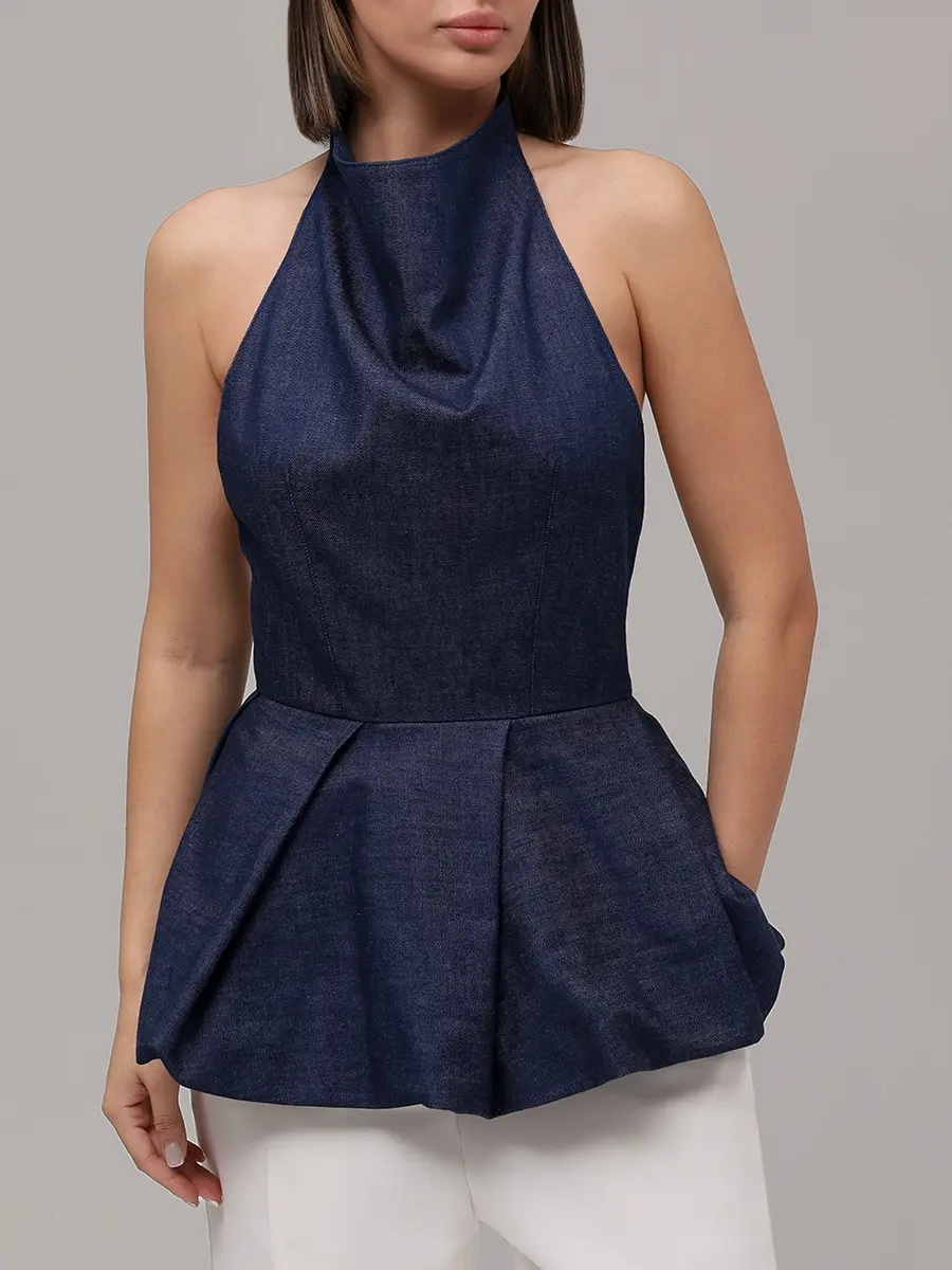 Топ Poly джинсовый