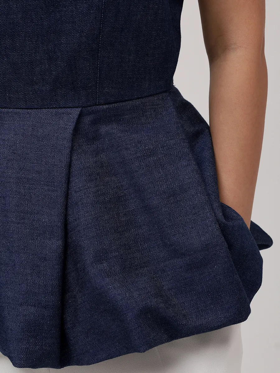 Топ Poly джинсовый