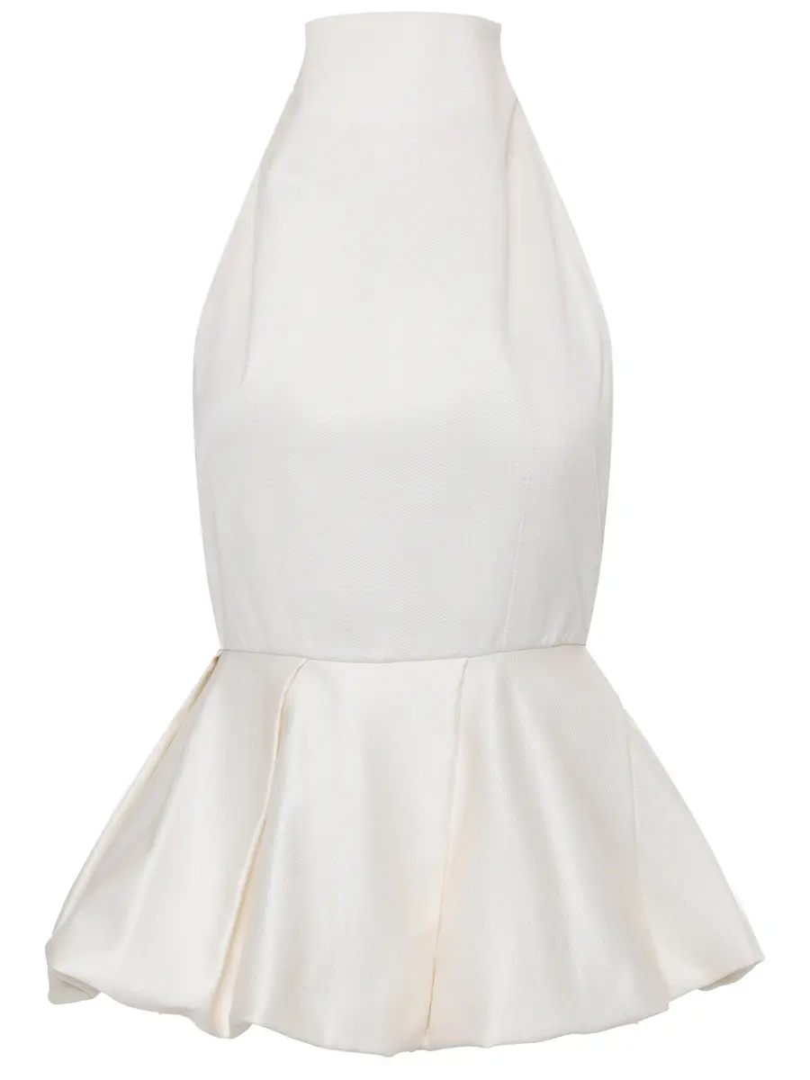 Топ Poly из шелка и хлопка