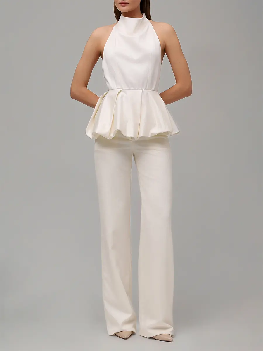 Топ Poly из шелка и хлопка