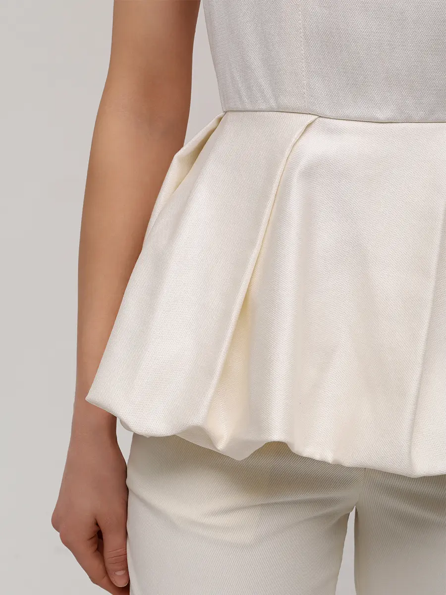 Топ Poly из шелка и хлопка