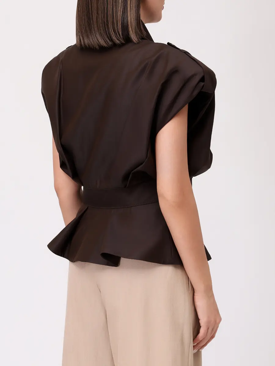 Жилет Rachel из шерсти и шелка