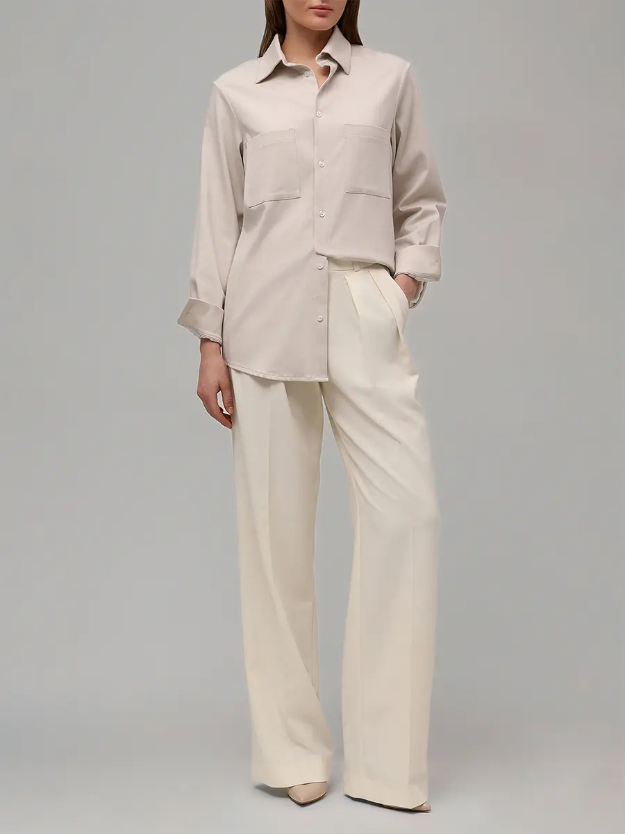 Брюки-палаццо из вискозы