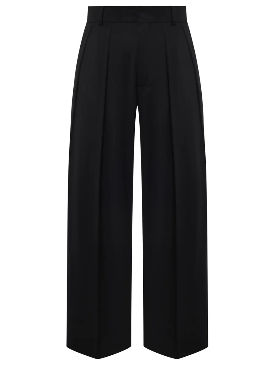 Брюки-палаццо шерстяные