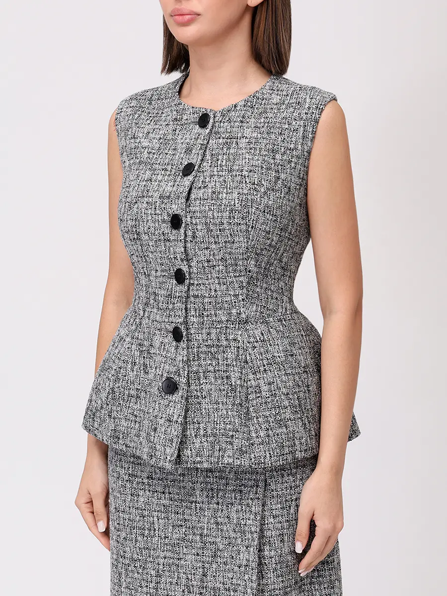 Жилет Angie твидовый